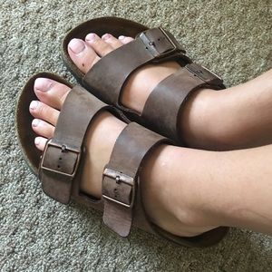 Light Brown Arizona Birkenstocks